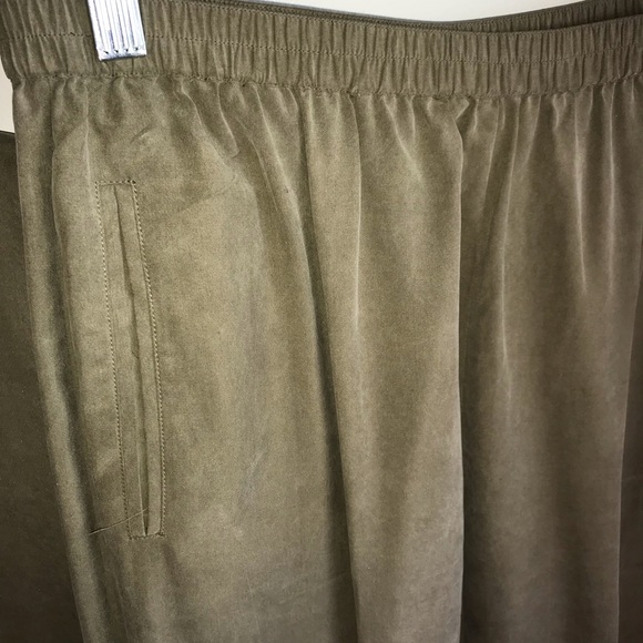 Saks Fifth Avenue Real Clothes 100% Silk Top & Slacks Set Size L See Desc/Measur - Picture 5 of 10